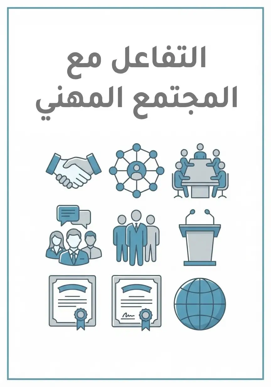 التفاعل مع المجتمع المهني: تقارير ونماذج جاهزة للتحميل والطباعة بصيغة PDF مفرغة وجاهزة لإضافة محتواك الخاص لجميع عناصر تقييم الأداء الوظيفي: أداء الواجبات الوظيفية، التفاعل مع المجتمع المهني، التفاعل مع أولياء الأمور، التنوع في استراتيجيات التدريس، تحسين نتائج المتعلمين، إعداد وتنفيذ خطة التعلم، توظيف تقنيات وسائل التعلم المناسبة، تهيئة بيئة تعليمية، الإدارة الصفية، تحليل نتائج المتعلمين وتشخيص مستواهم، تنوع أساليب التقويم، وتهيئة البيئة المدرسية للبرامج والأنشطة الطلابية